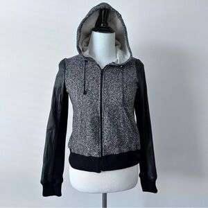 Danier Leather Sleeve Hoodie